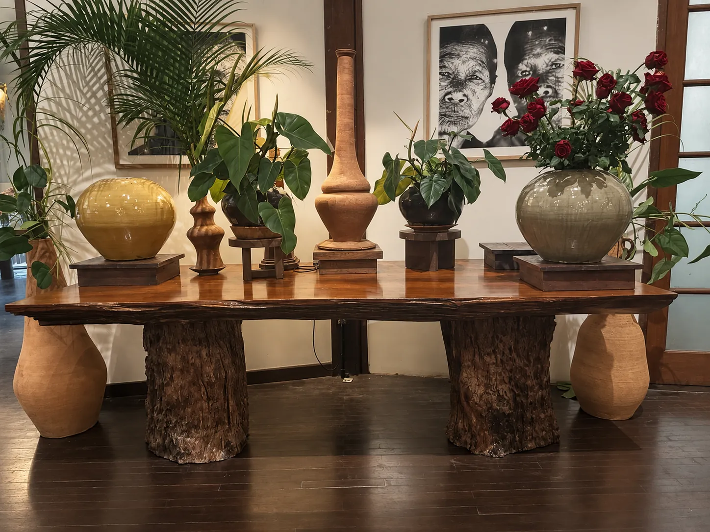 Live-edge rosewood table