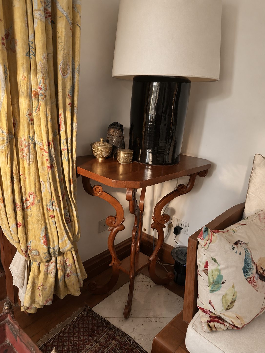 Carved side table